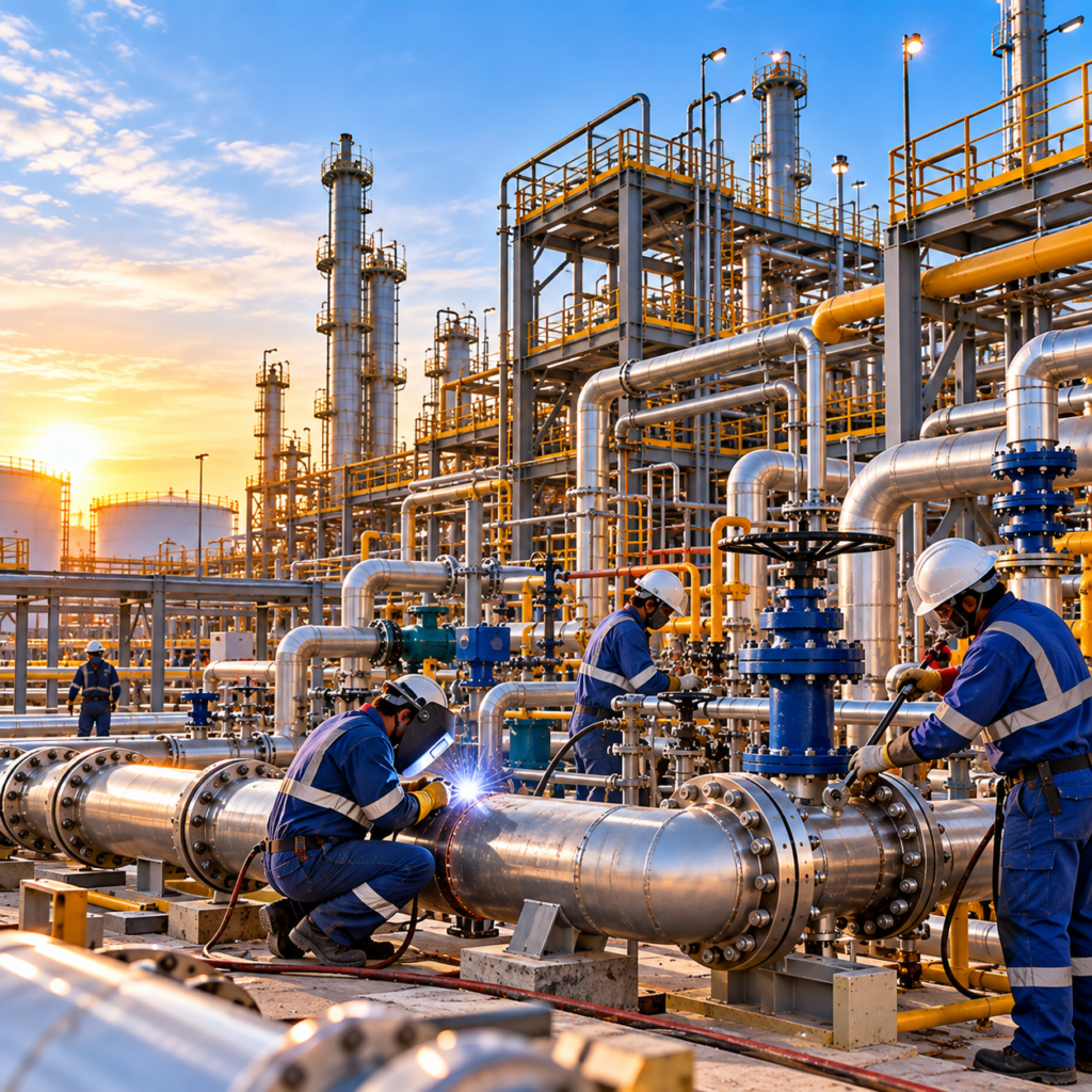 Piping and Mechanical Works in Oil and Gas Facilities